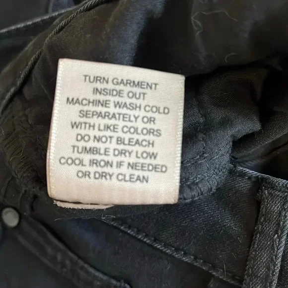 NWOT PHILOSOPHY Flared Black Red Heart Pocket Mid-Rise Denim Jeans, Size 10 - Picture 8 of 10